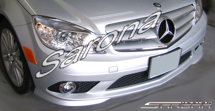 Custom Mercedes C Class  Sedan Front Bumper (2008 - 2013) - $590.00 (Part #MB-077-FB)